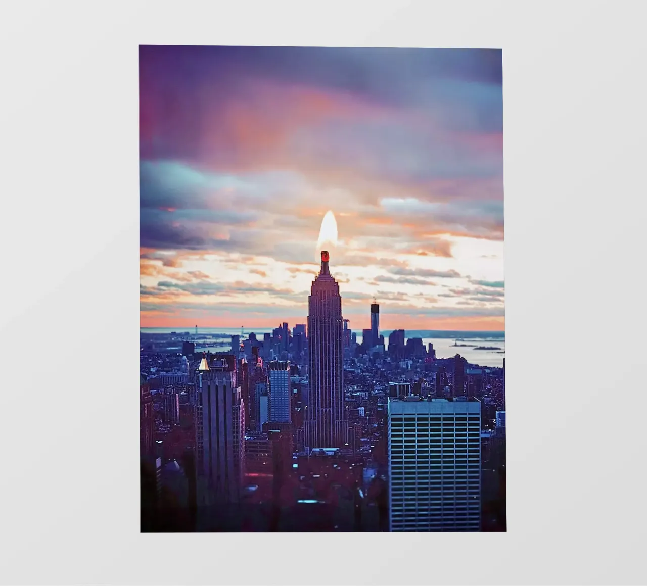Empire State Candle telo in pvc da mofartmonica