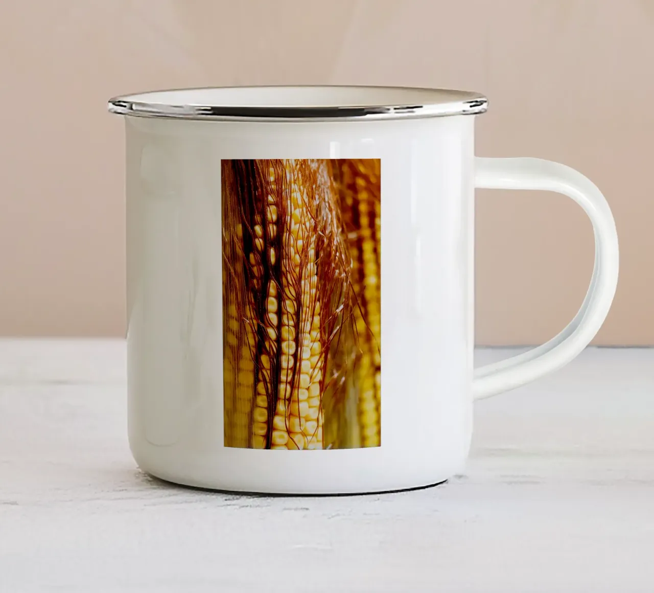 Pannocchia verticale I - Stampa fine art tazza in smalto da jay