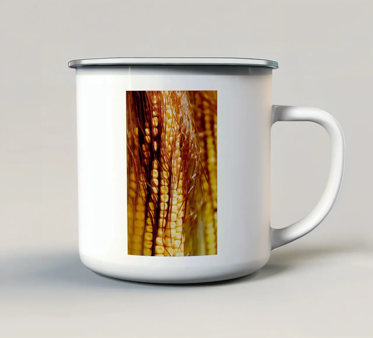 Pannocchia verticale I - Stampa fine art tazza in smalto da jay