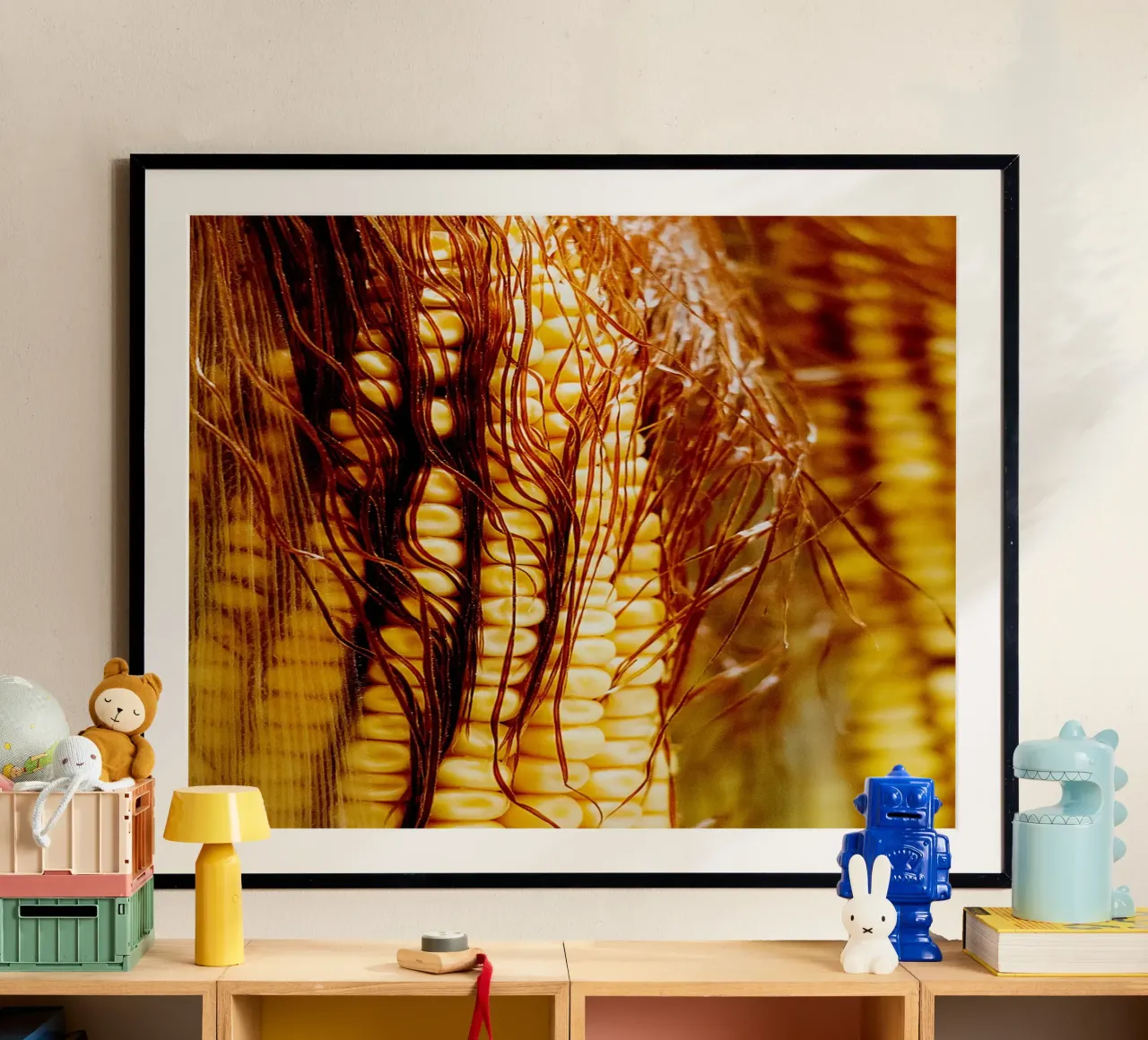 Pannocchia verticale I - Stampa fine art poster con telaio in plastica da jay