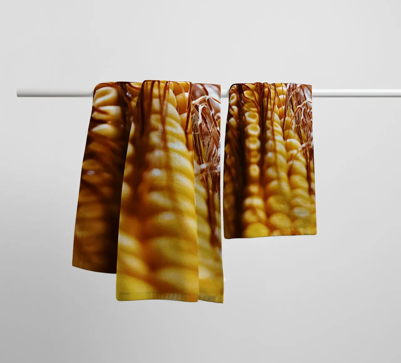 Maïskolf II - Kunstdruk badhanddoek van jay