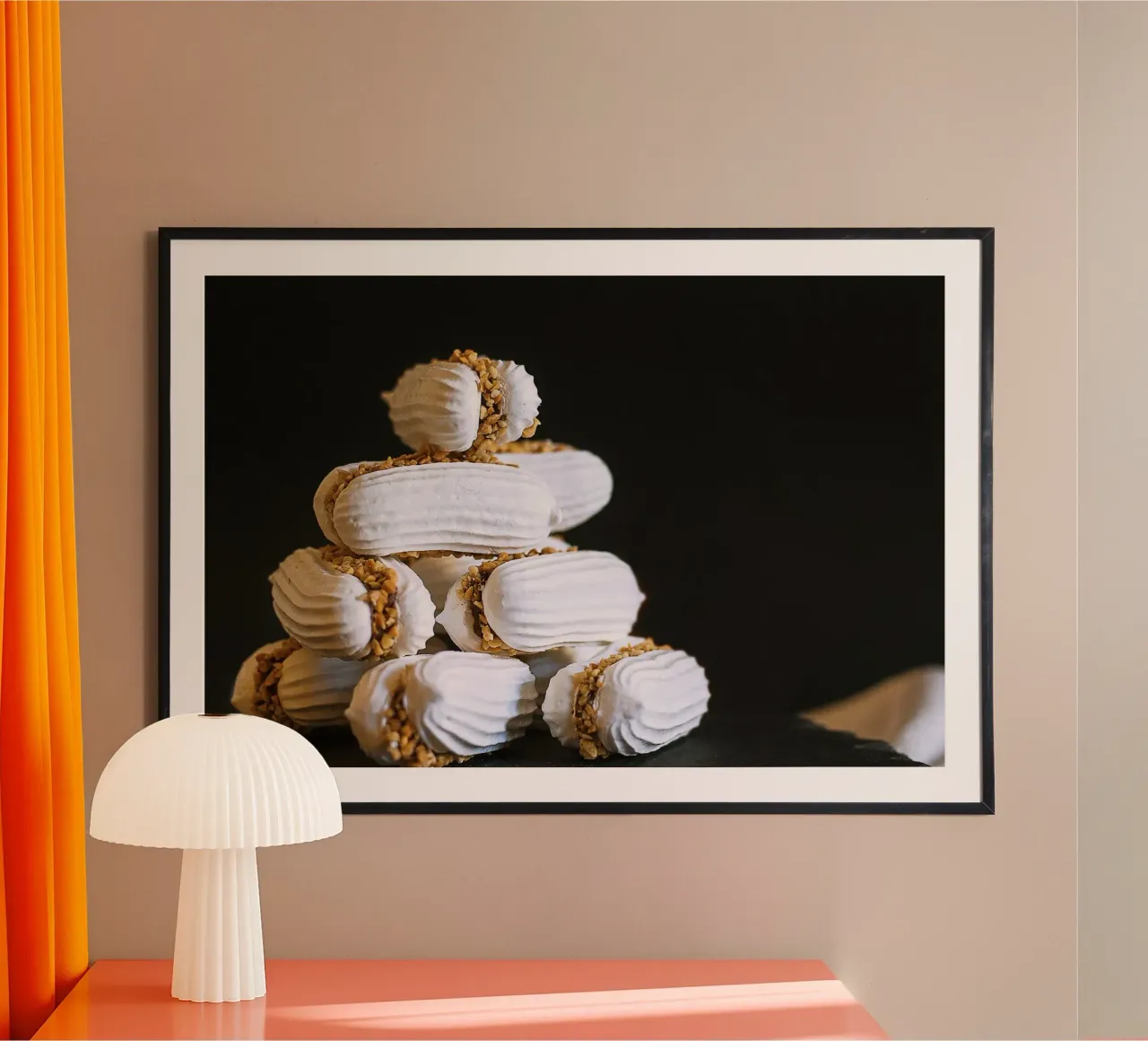 Piramide di meringa alle arachidi - Stampa d'arte poster da jay