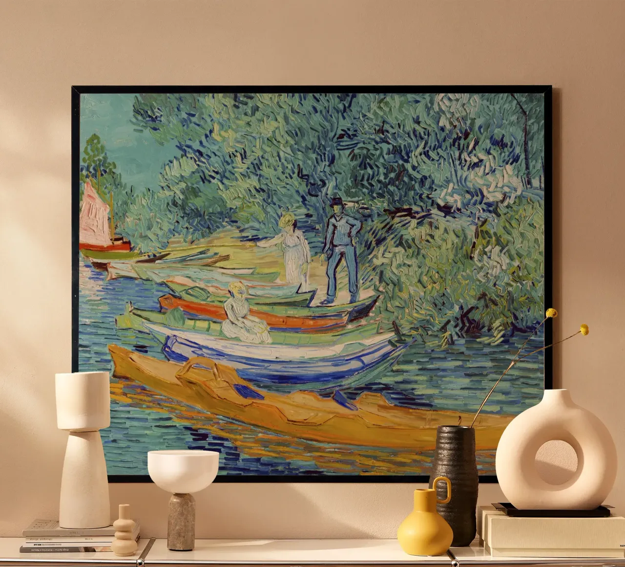 Banca dell'Oise ad Auvers (1890) - Vincent van Gogh poster da Venus Art
