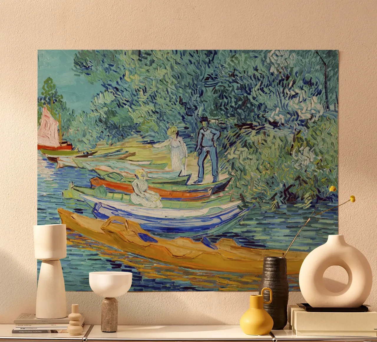 Banca dell'Oise ad Auvers (1890) - Vincent van Gogh poster da Venus Art