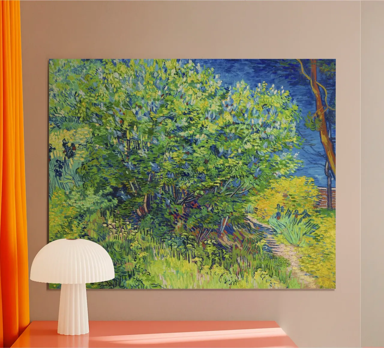 Cespuglio di lillà (1889) - Vincent van Gogh poster da Venus Art