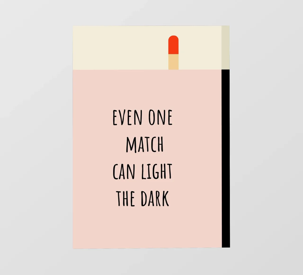 even one Match can light the dark. telo in pvc da FRICKE DESIGN