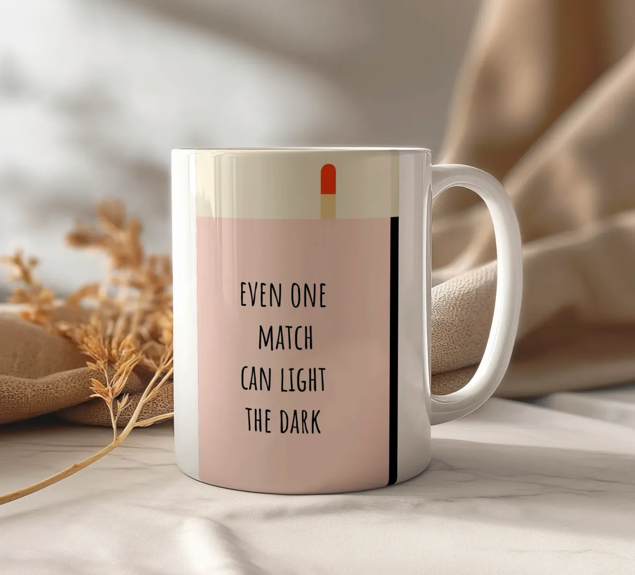 even one Match can light the dark. tazza in ceramica da FRICKE DESIGN