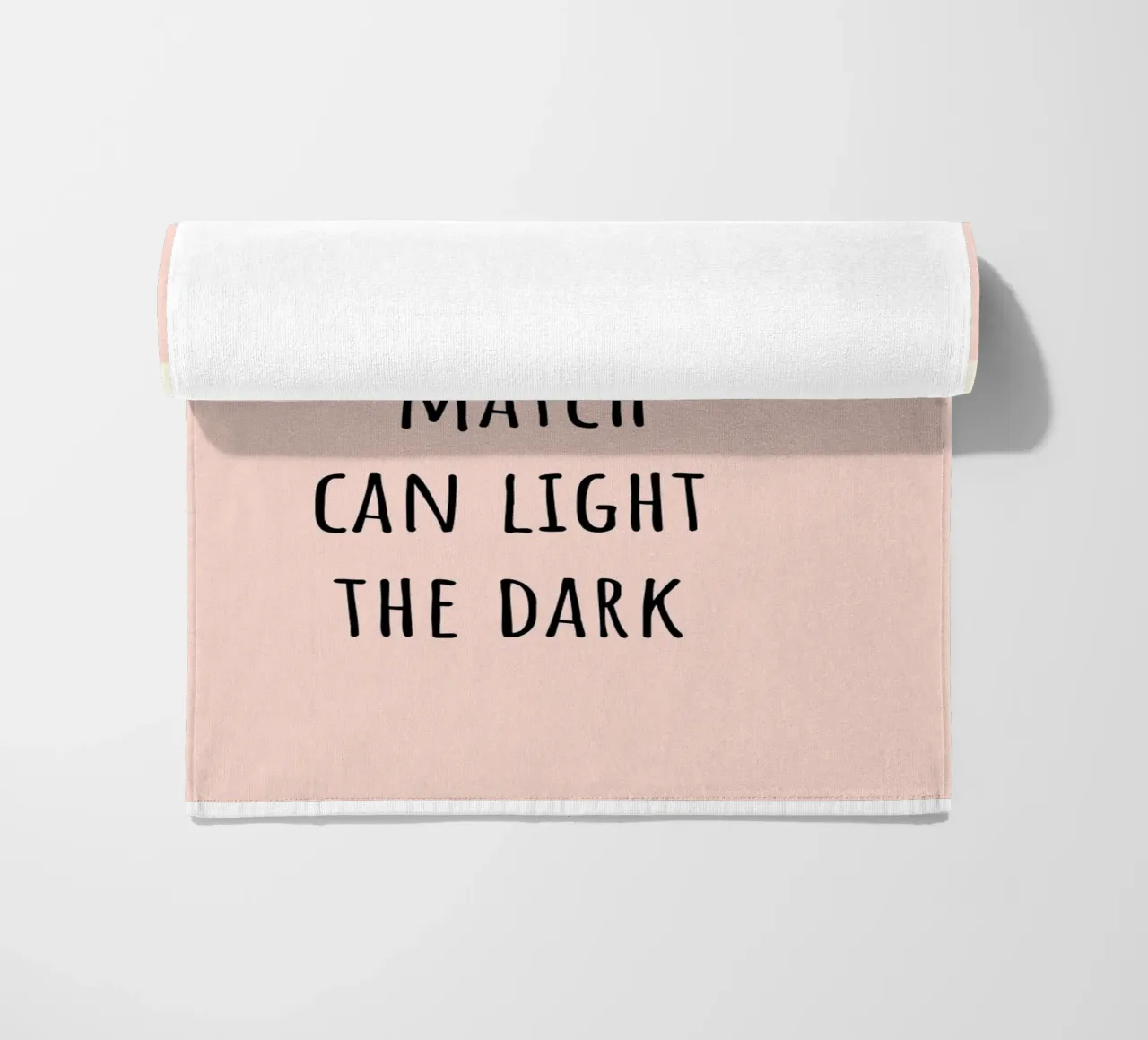 even one Match can light the dark. telo mare da FRICKE DESIGN