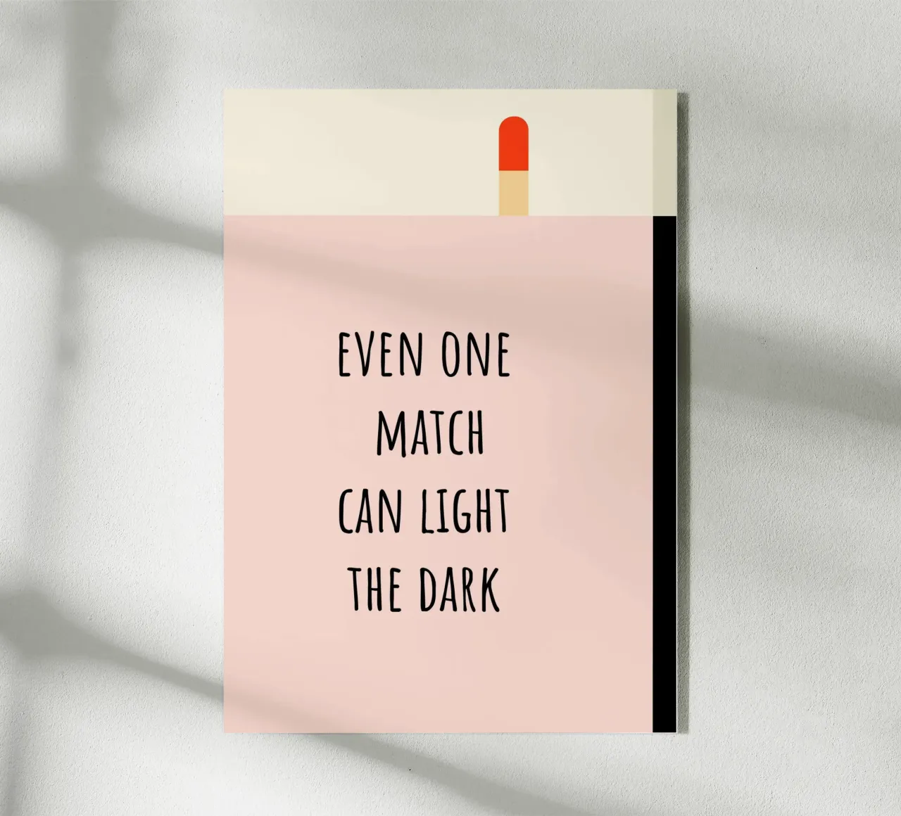 even one Match can light the dark. plexiglass da FRICKE DESIGN
