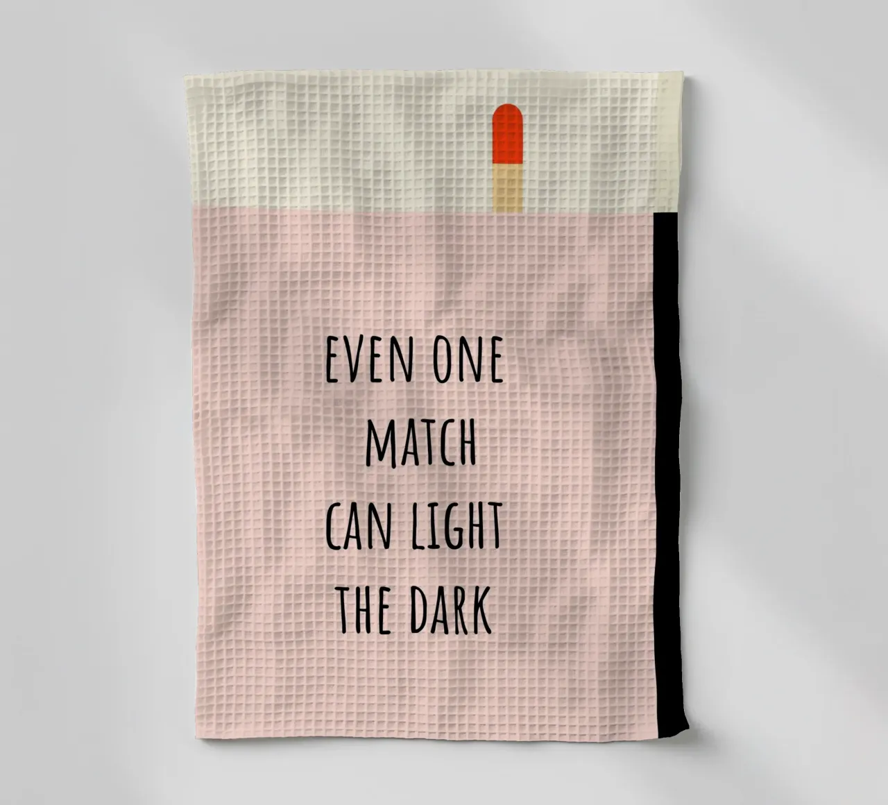 even one Match can light the dark. canovaccio da cucina da FRICKE DESIGN