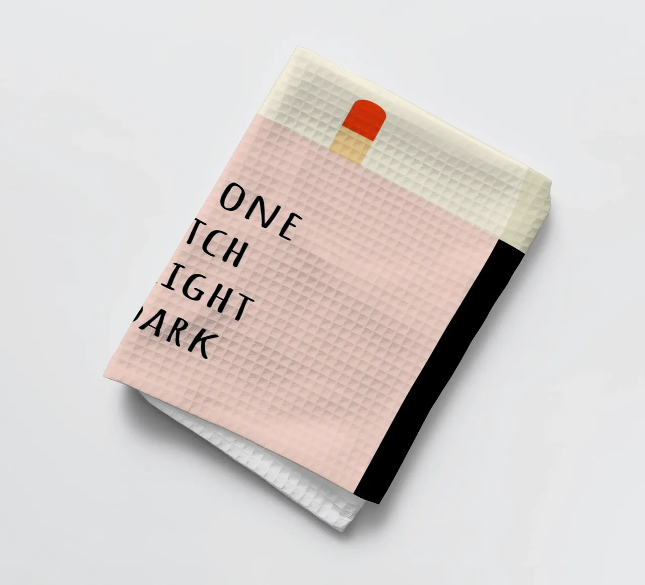even one Match can light the dark. canovaccio da cucina da FRICKE DESIGN