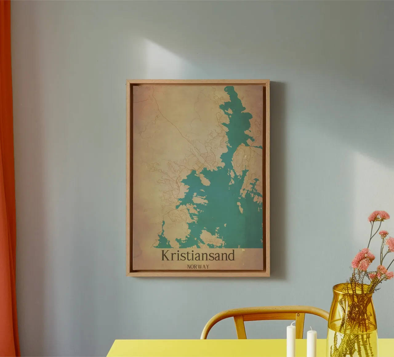 Kristiansand NORWAY tela con Cornice a cassetta da WorldPrint
