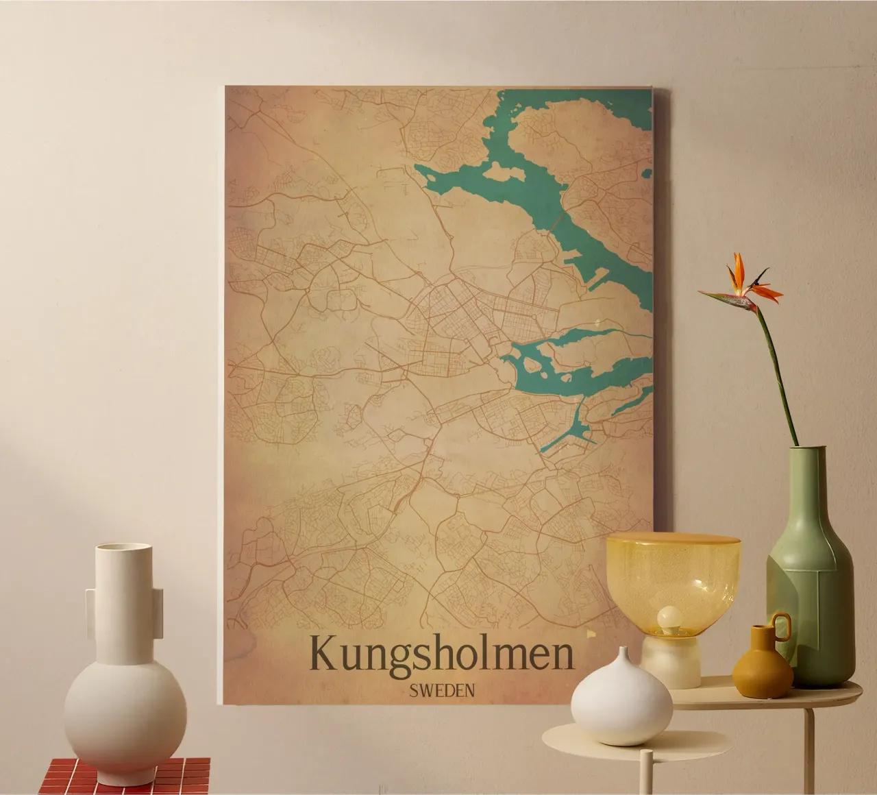 Kungsholmen SWEDEN tela con Cornice a cassetta da WorldPrint