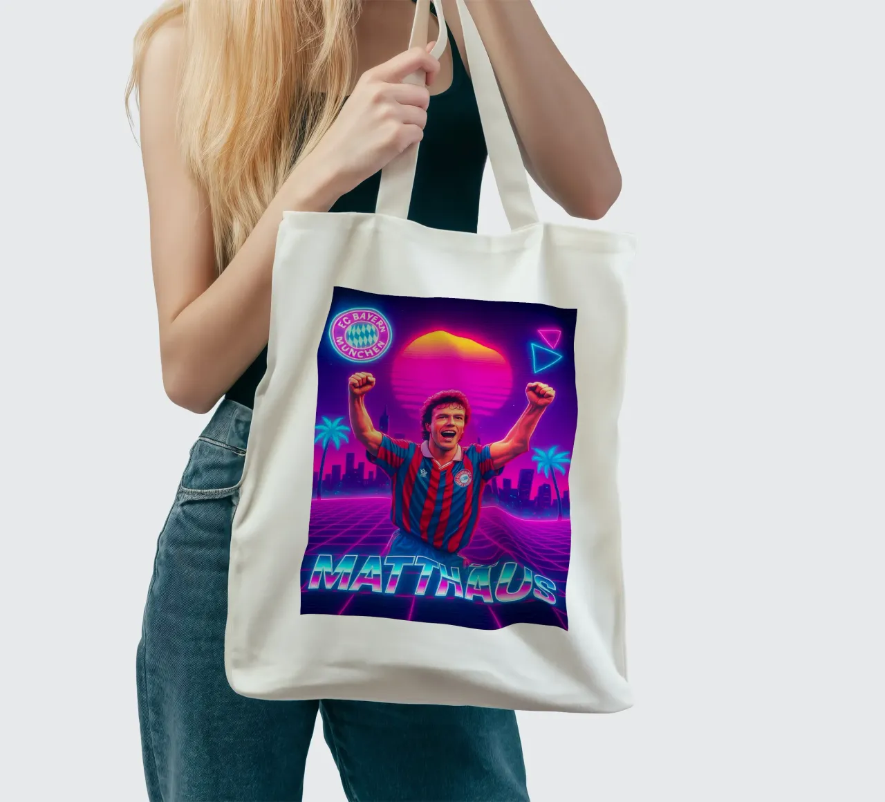 Lothar Matthäus borsa in juta da Cyberpunk Canvas