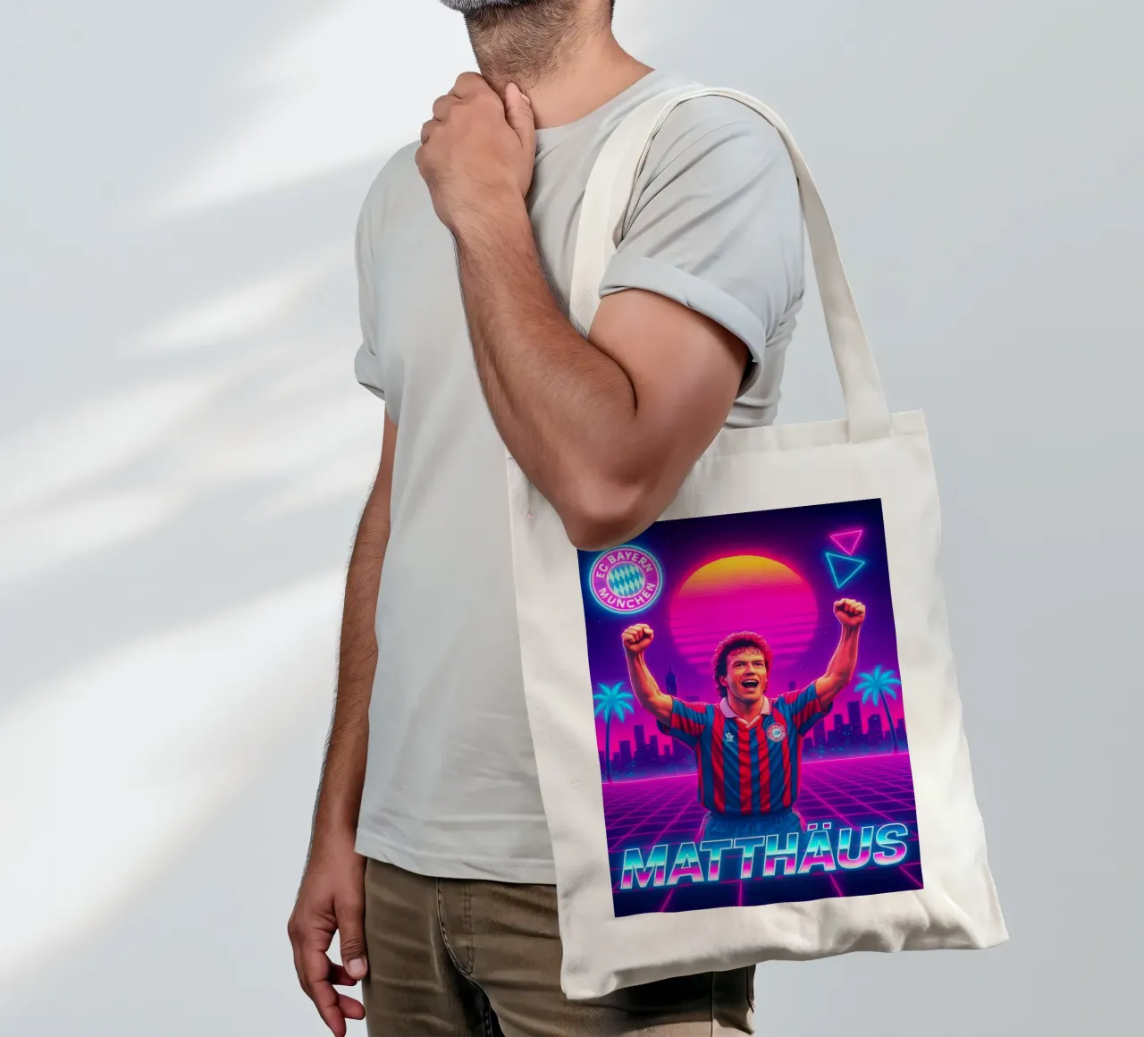 Lothar Matthäus borsa in juta da Cyberpunk Canvas