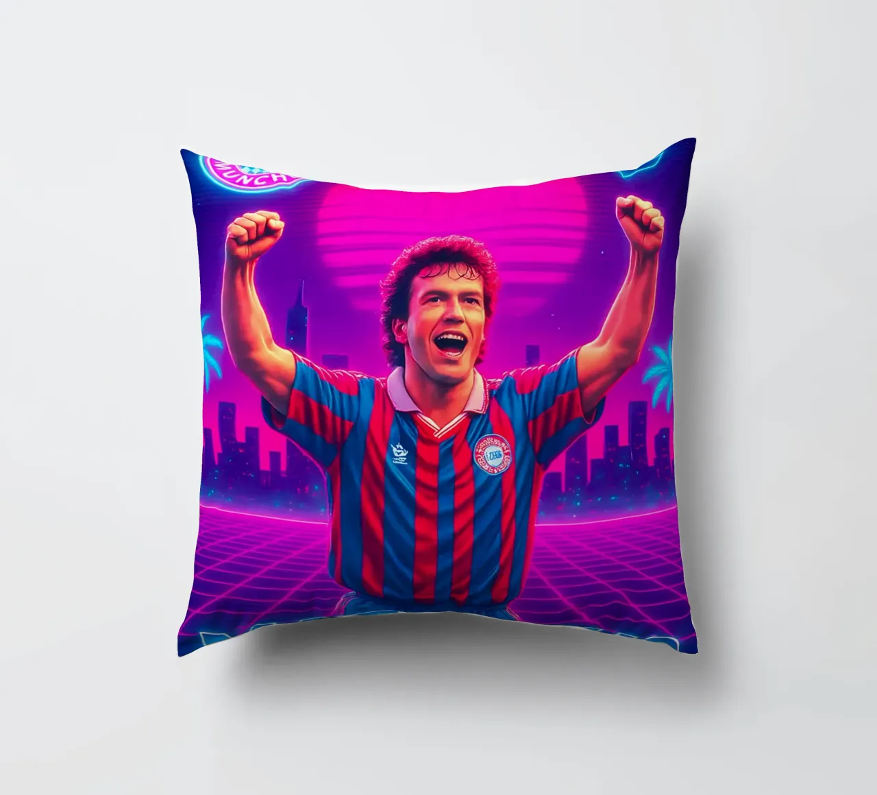 Lothar Matthäus cuscino da Cyberpunk Canvas