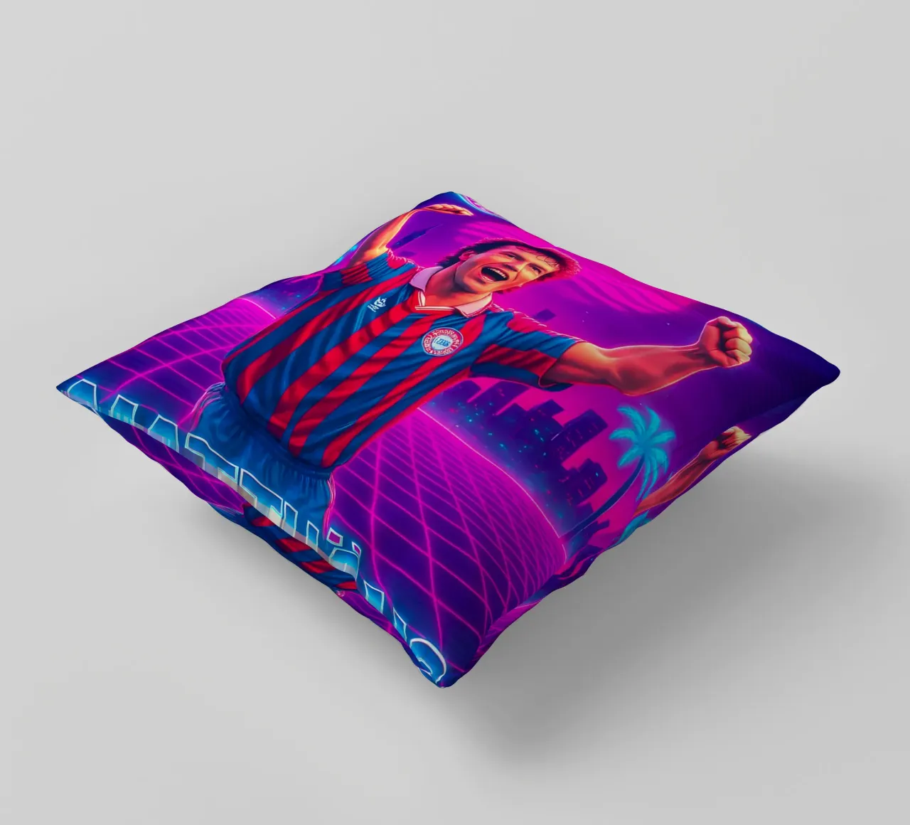 Lothar Matthäus cuscino da Cyberpunk Canvas