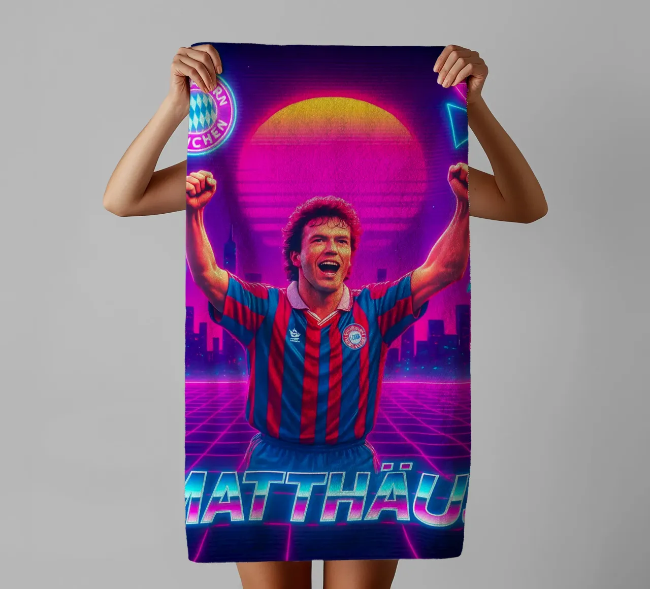 Lothar Matthäus asciugamano da bagno da Cyberpunk Canvas