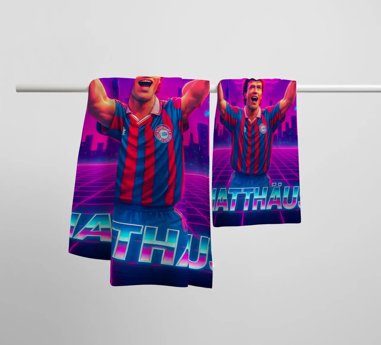 Lothar Matthäus asciugamano da bagno da Cyberpunk Canvas