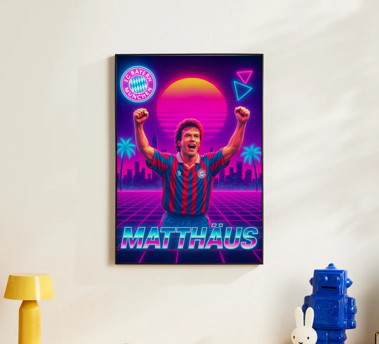 Lothar Matthäus alluminio dibond da Cyberpunk Canvas