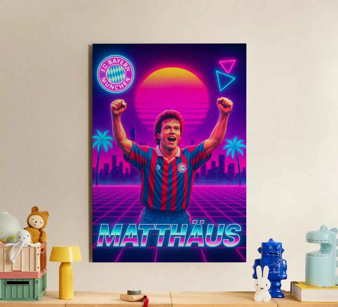 Lothar Matthäus alluminio dibond da Cyberpunk Canvas