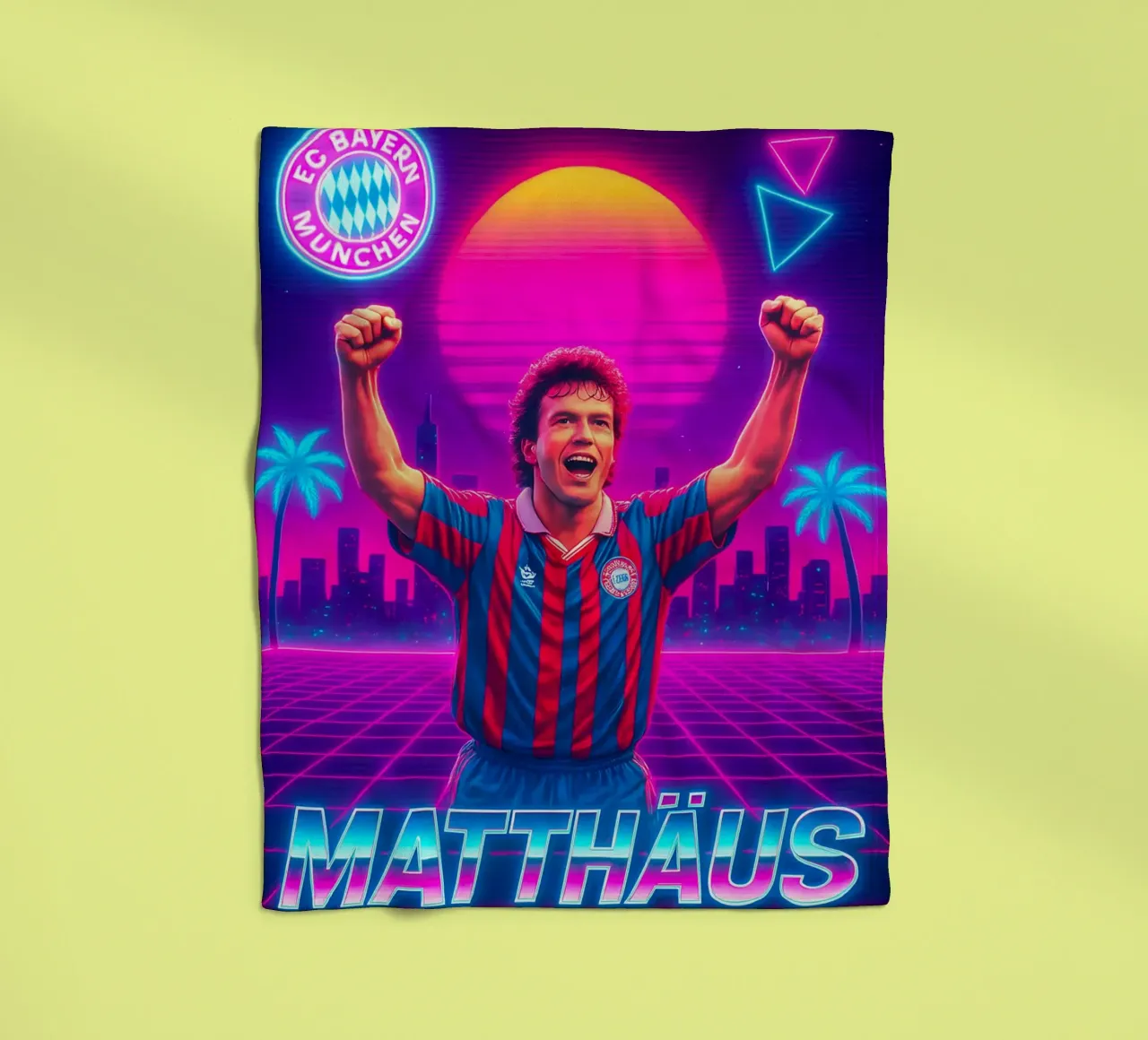 Lothar Matthäus coperta in pile da Cyberpunk Canvas