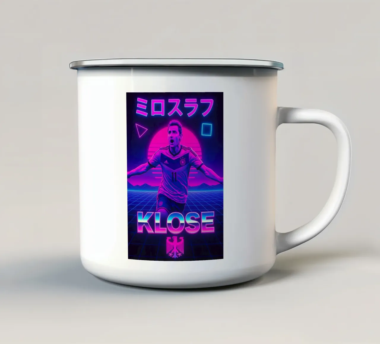 Miroslav Klose tazza in smalto da Cyberpunk Canvas