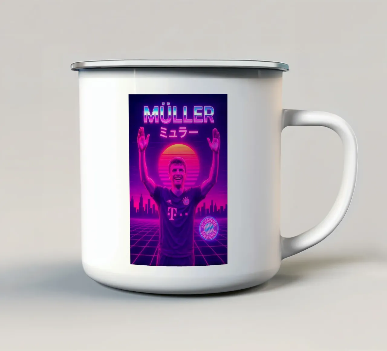 Thomas Muller tazza in smalto da Cyberpunk Canvas