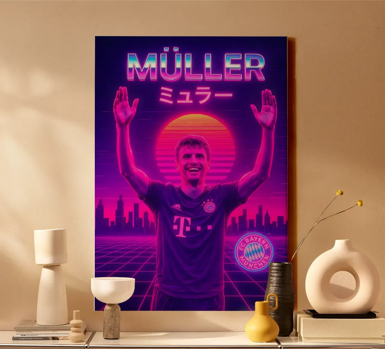Thomas Muller canvas with Floater frame by Cyberpunk Canvas