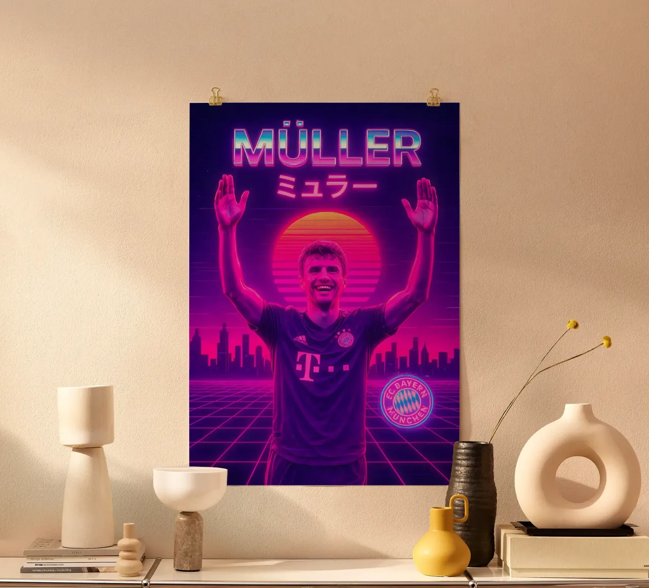 Thomas Muller poster da Cyberpunk Canvas