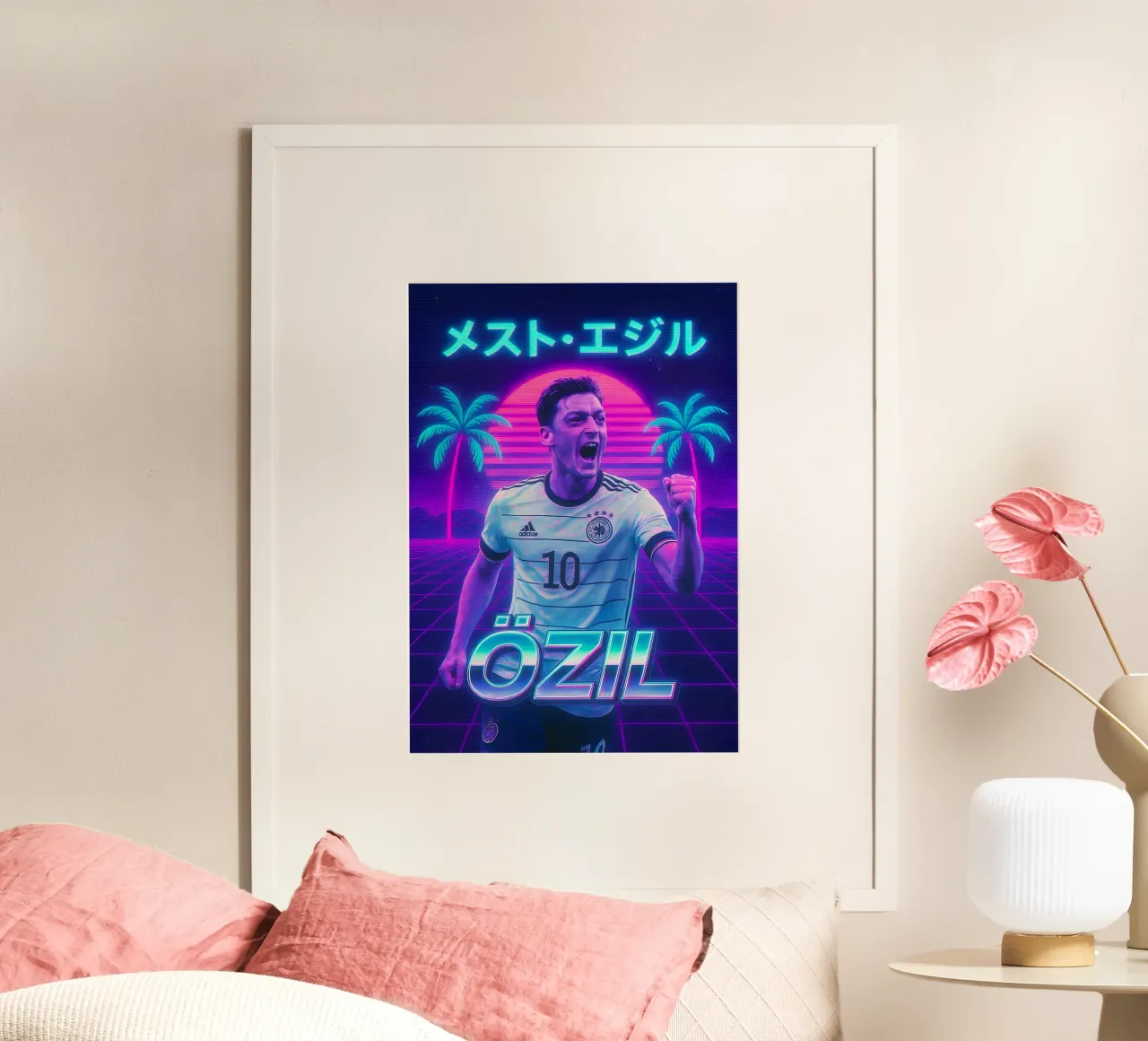 Mesut Ozil poster da Cyberpunk Canvas