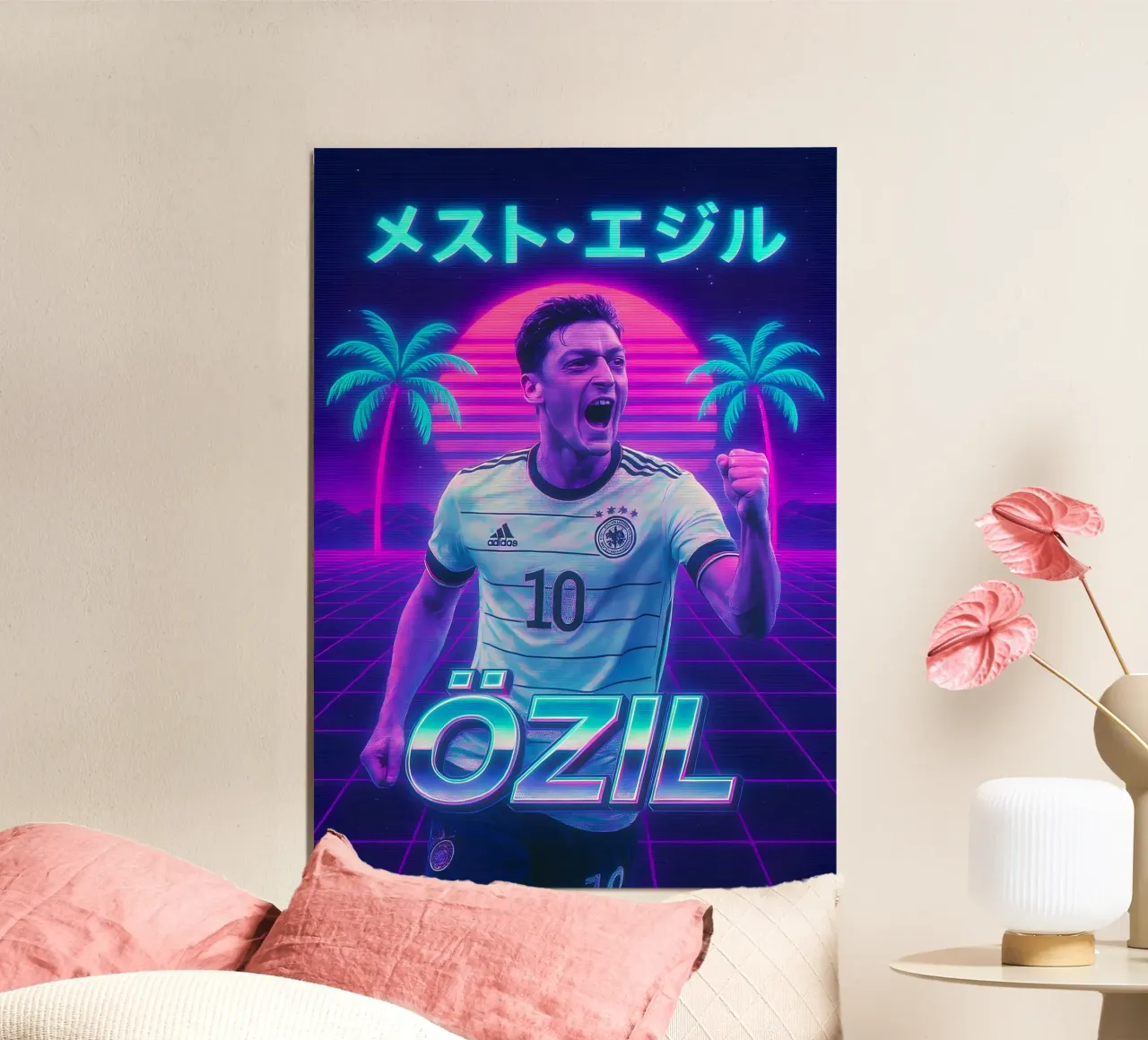 Mesut Ozil poster da Cyberpunk Canvas