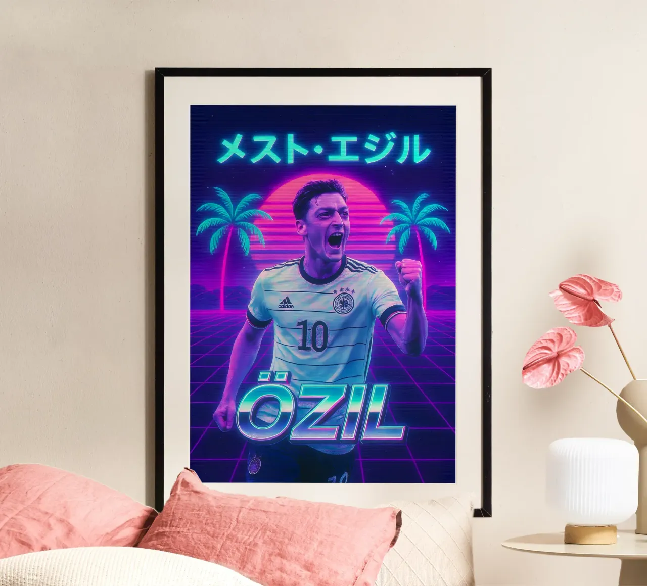 Mesut Ozil poster da Cyberpunk Canvas