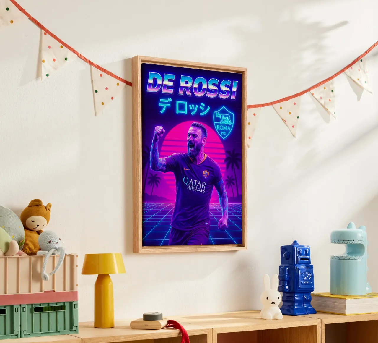 Daniele De Rossi tela con Cornice a cassetta da Cyberpunk Canvas