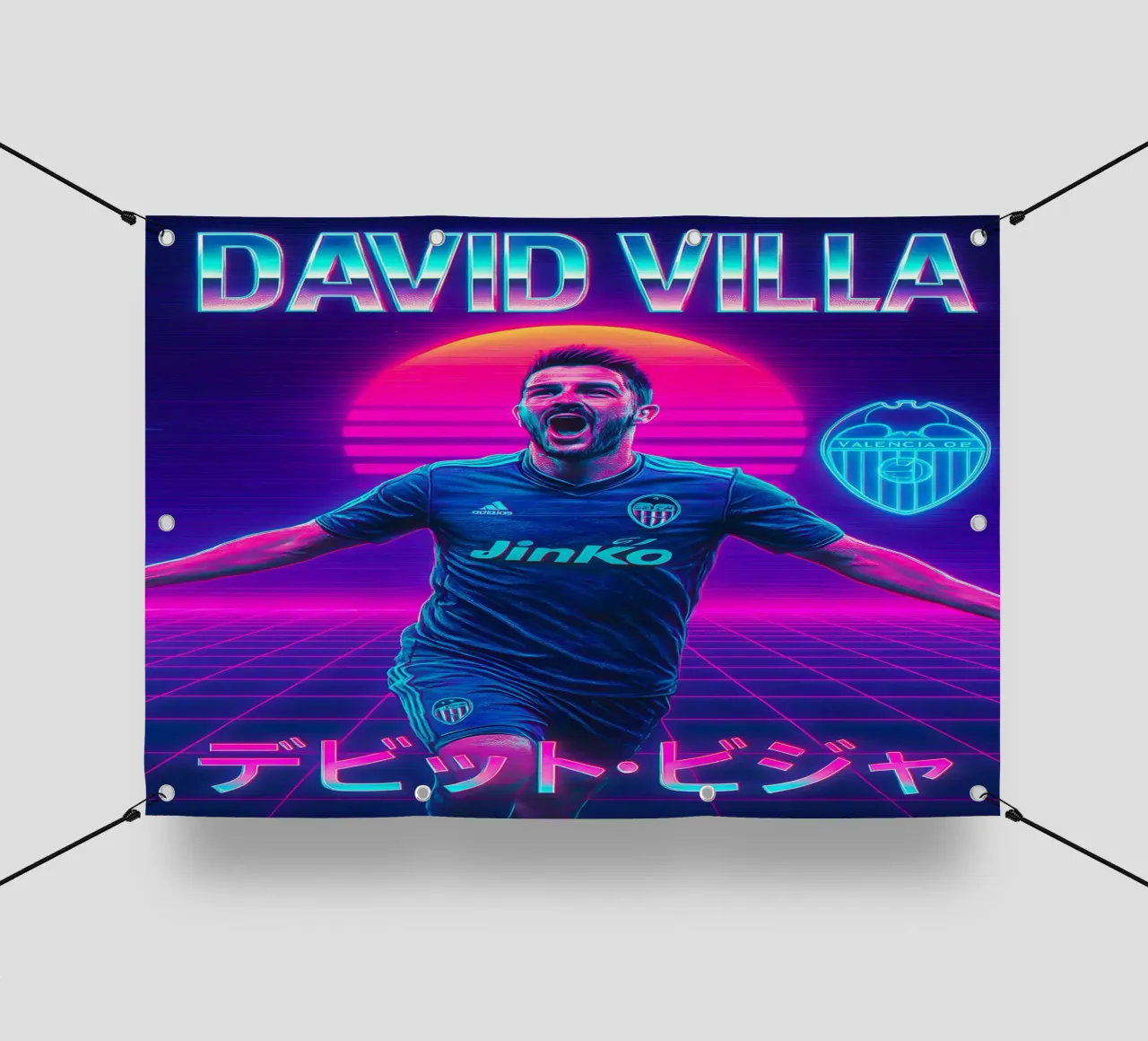 David Villa telo in pvc da Cyberpunk Canvas