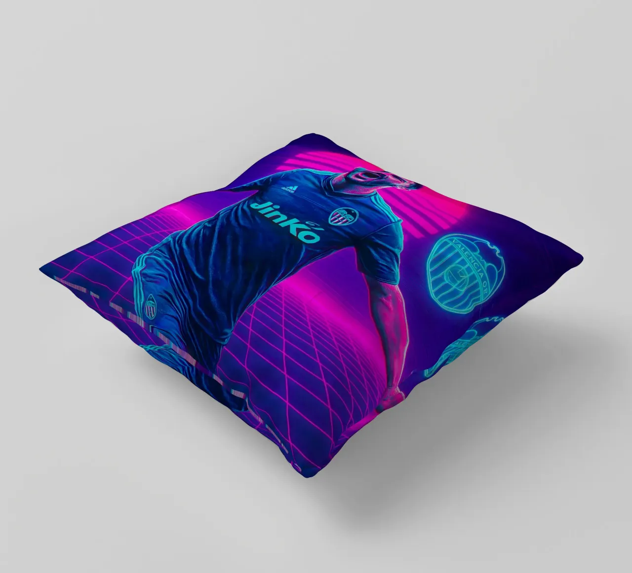 David Villa cuscino da Cyberpunk Canvas