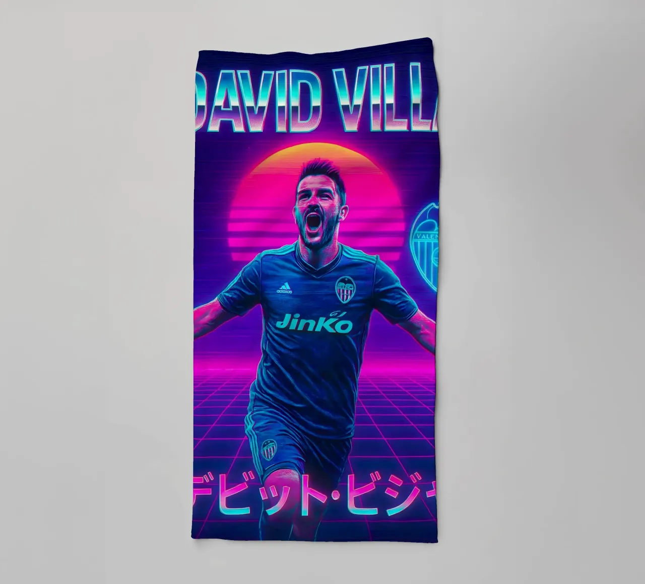 David Villa asciugamano da bagno da Cyberpunk Canvas