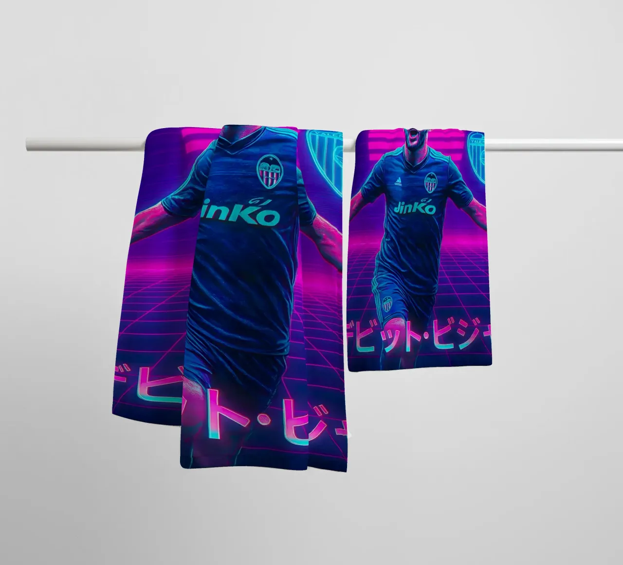 David Villa asciugamano da bagno da Cyberpunk Canvas