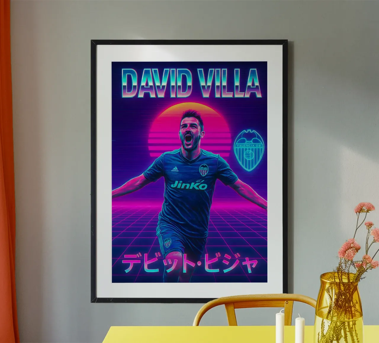 David Villa poster da Cyberpunk Canvas