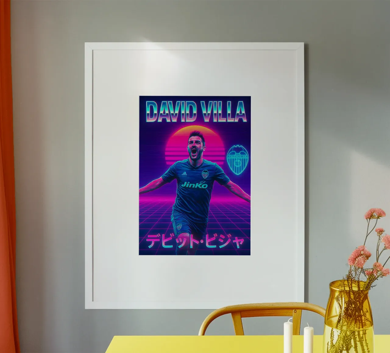 David Villa poster da Cyberpunk Canvas