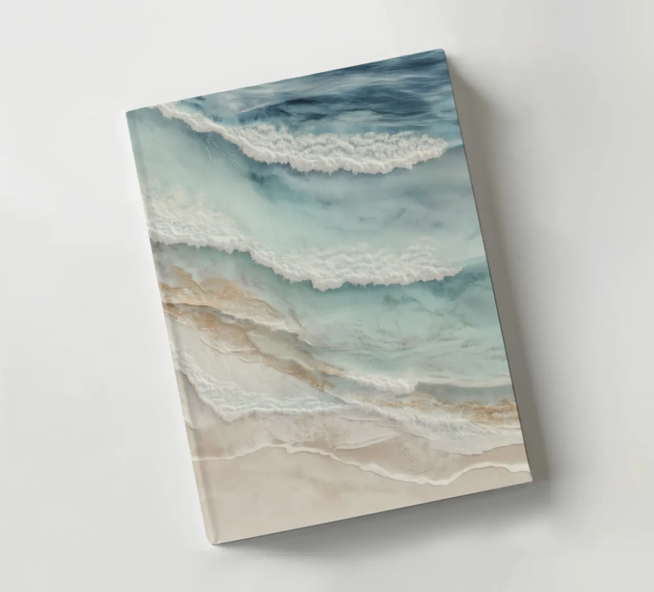 Coast in waves movement notebook by Carinaprint