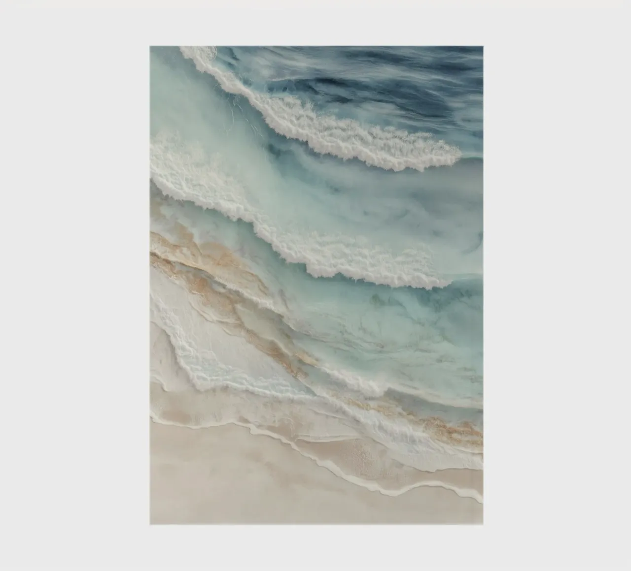 Coast in waves movement notebook by Carinaprint