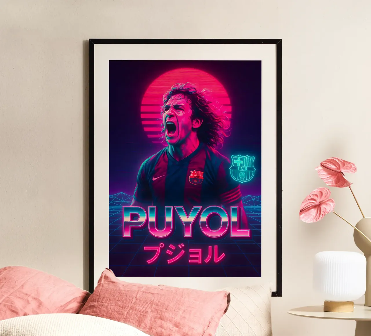 Carles Puyol poster da Cyberpunk Canvas