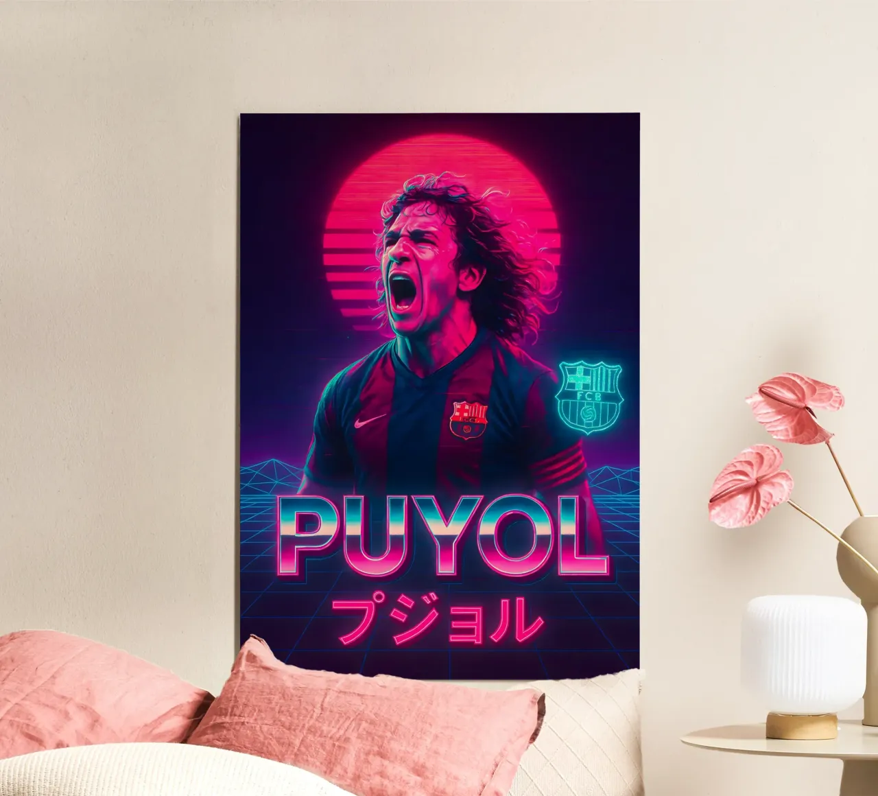 Carles Puyol poster da Cyberpunk Canvas