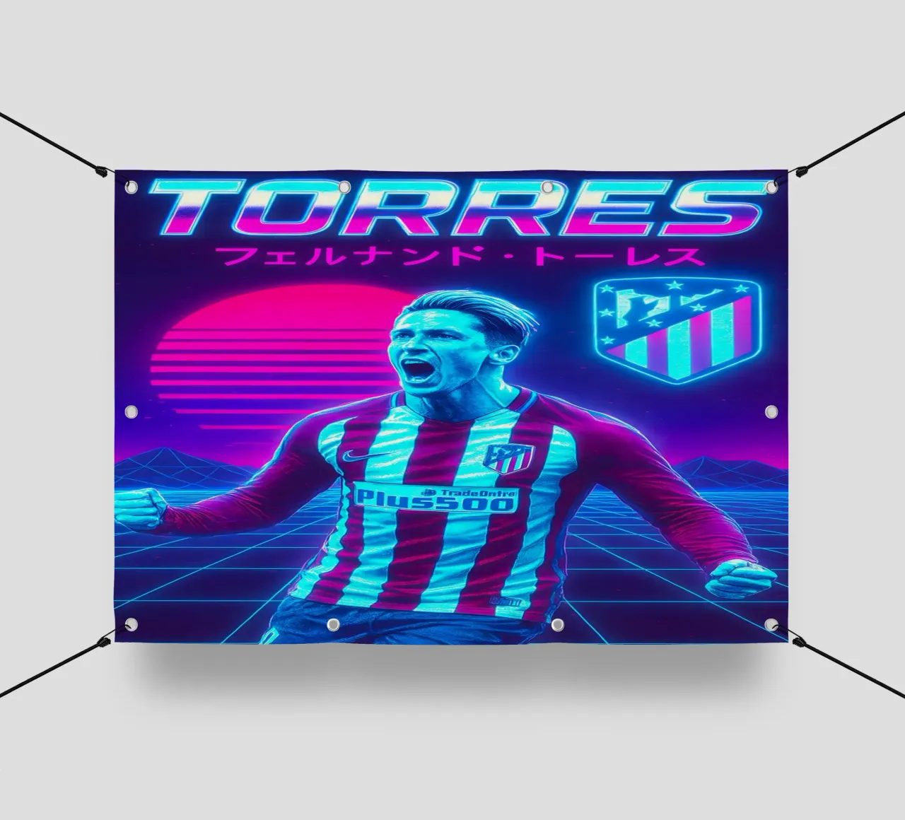 Fernando Torres telo in pvc da Cyberpunk Canvas