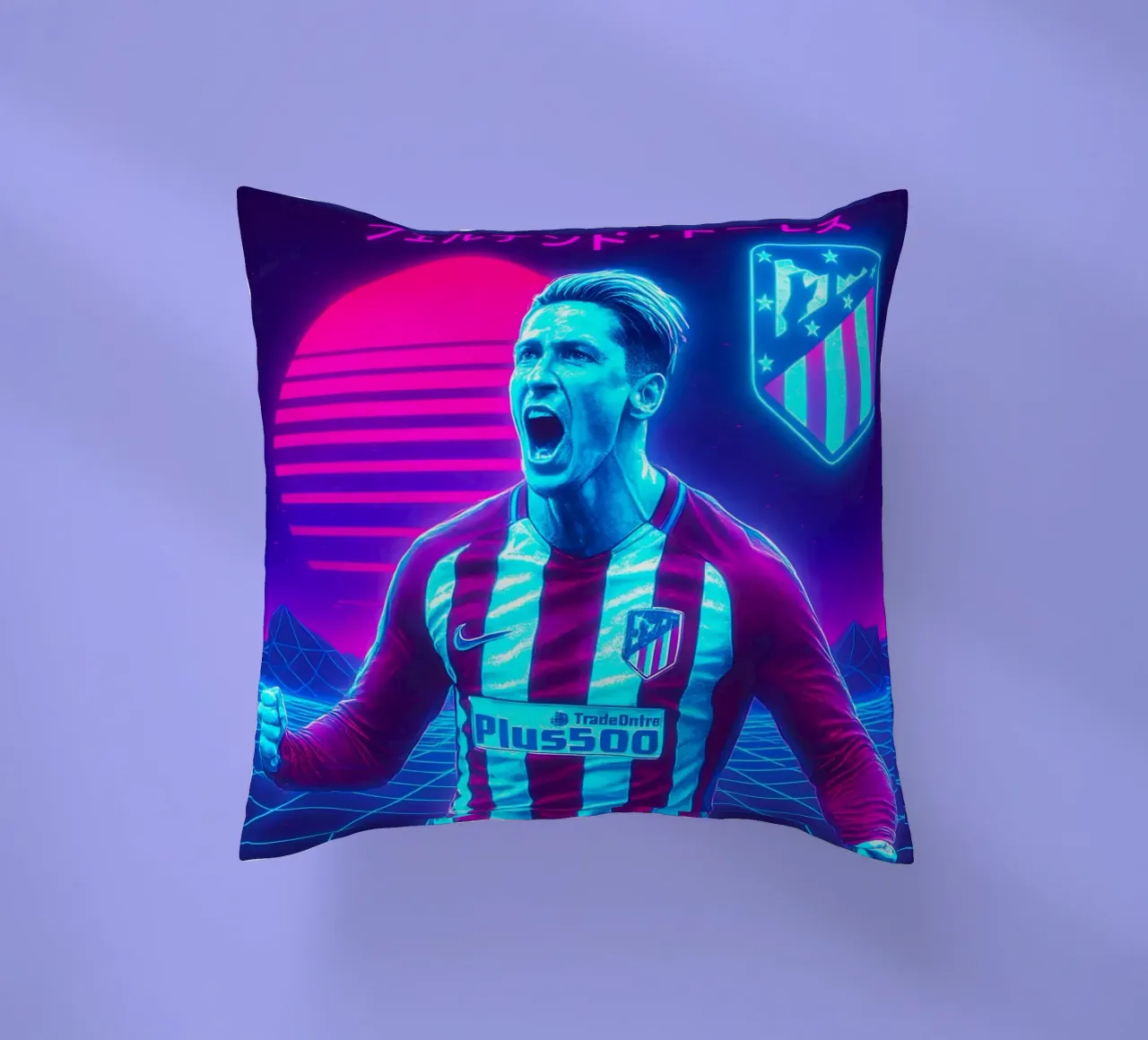Fernando Torres cuscino da Cyberpunk Canvas