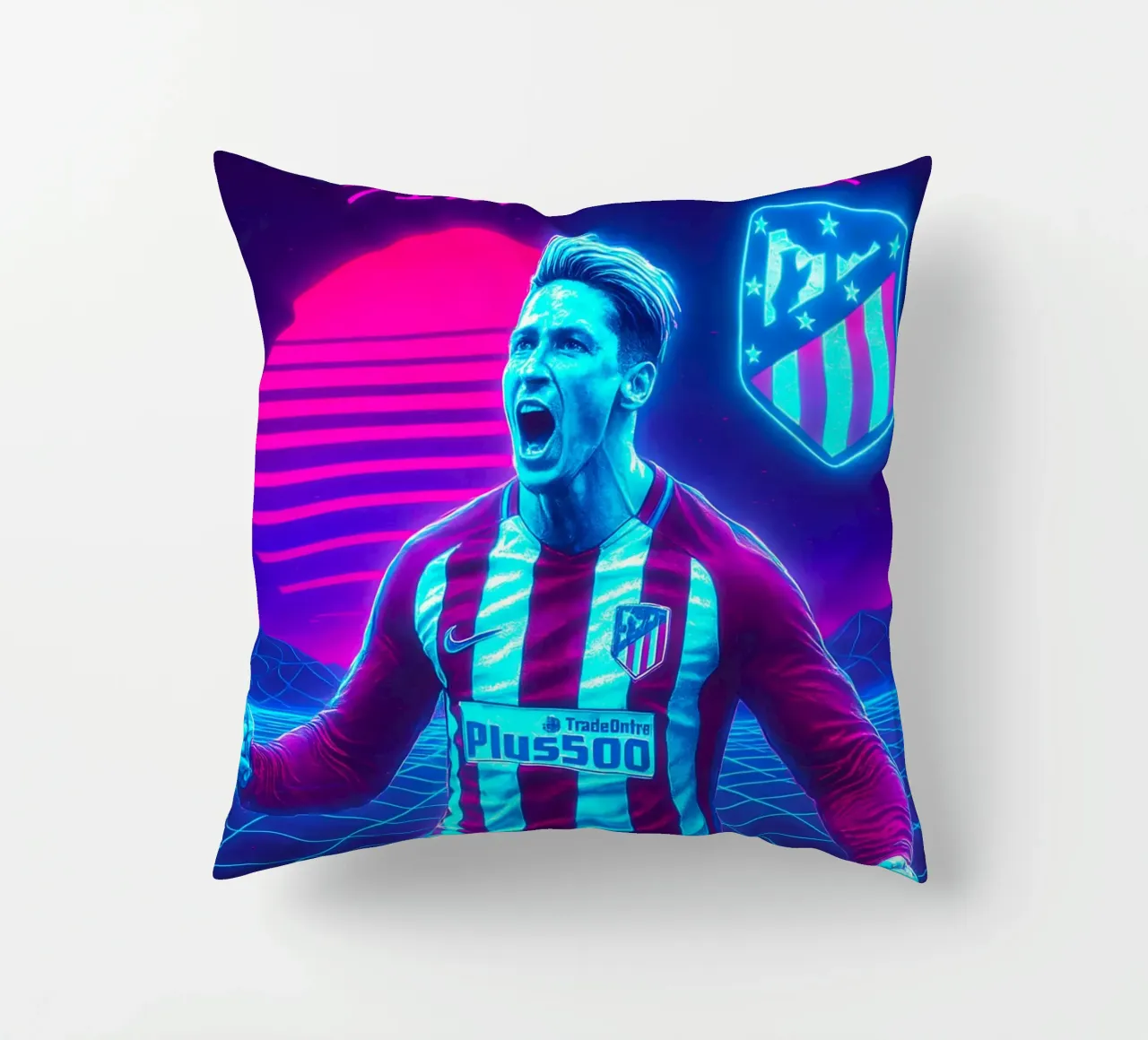 Fernando Torres cuscino da Cyberpunk Canvas