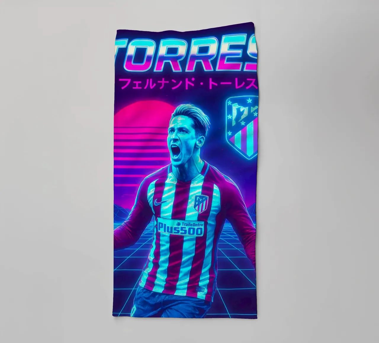 Fernando Torres asciugamano da bagno da Cyberpunk Canvas