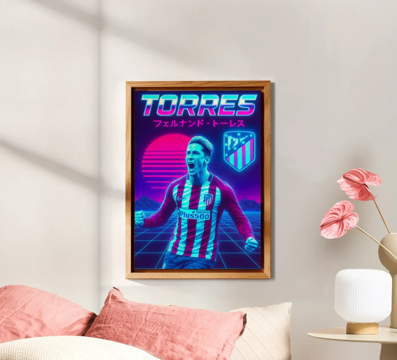 Fernando Torres alluminio dibond da Cyberpunk Canvas
