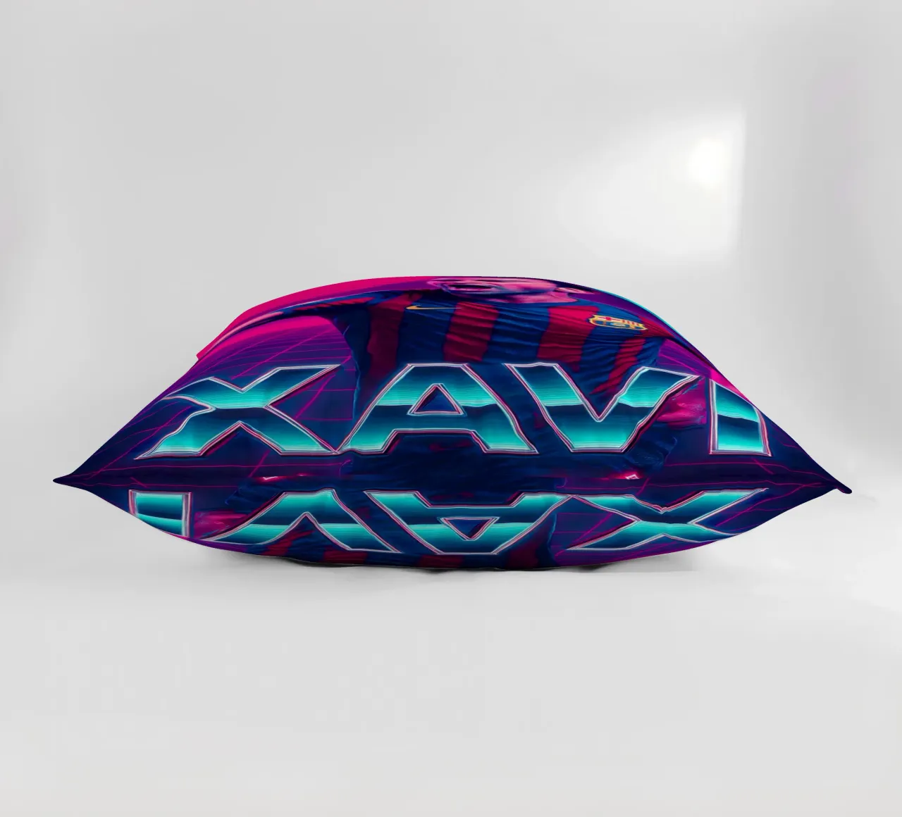 Xavi Hernandez cuscino da Cyberpunk Canvas